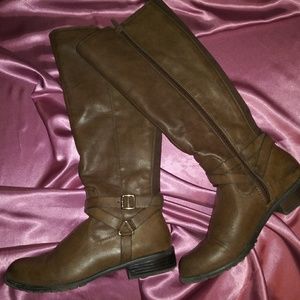Style & Co Brown Riding boot